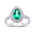 1,52 ct. Diamant Farbstein Ring