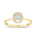 0,17 ct. Diamant Baguette Ring