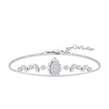 0,09 ct. Diamant Tropfen Armband