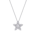 0,16 ct. Diamant Blumen Halskette