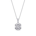 0,49 ct. Diamant Baguette Halskette