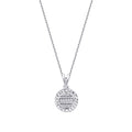 0,08 ct. Diamant Effekt Baguette Halskette