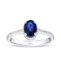 1,15 ct. Diamant Saphir Ring