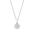 0,21 ct. Diamant Baguette Brillant Halskette