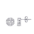 0,42 ct. Diamant Baguette Brillant Ohrringe