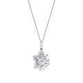 0,23 ct. Diamant Baguette Stern Halskette