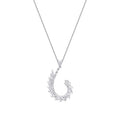 0,96 ct. Diamant Baguette Halskette