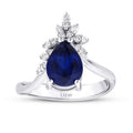 2.19 ct. Diamant Saphir Ring