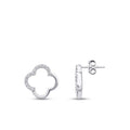 0.13 ct. Diamant Clover Ohrringe