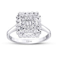 0.08 ct. Diamant Baguette Ring
