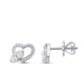 0.37 ct. Diamant Baguette Herz Ohrringe