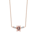 0.65 ct. Diamant Morganit Halskette