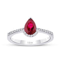 1.08 ct. Diamant Rubin Ring