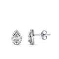 0.10 ct. Diamant Tropfen Baguette Ohrringe