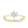 0.25 ct. Diamant Blumen Ring