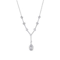 0.10 ct. Diamant Baguette Halskette