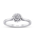 0.15 ct. Diamant Effekt Rund Ring