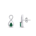 0.81 ct. Diamant Smaragd Ohrringe