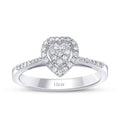 0.20 ct. Diamant Herz Ring