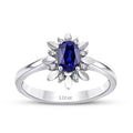 1.12 ct. Diamant Saphir Ring