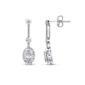0.14 ct. Diamant Baguette Ohrringe