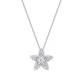 0.16 ct. Diamant Blumen Halskette