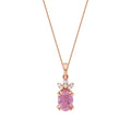 0.86 ct. Diamant Turmalin Halskette