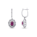 3.84 ct. Diamant Rubin Ohrringe