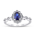 0.71 ct. Diamant Saphir Ring