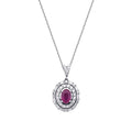 1.62 ct. Diamant Rubin Halskette
