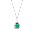 0.74 ct. Diamant Farbstein Halskette