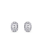 0.14 Karat Diamant Baguette Ohrringe