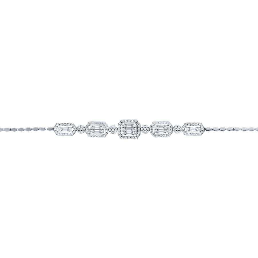Baguette-Armband aus Gold