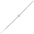 Baguette-Kettenarmband aus Gold