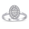 0,19 ct. Diamant Baguette Ring