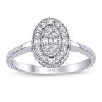 0,19 ct. Diamant Baguette Ring