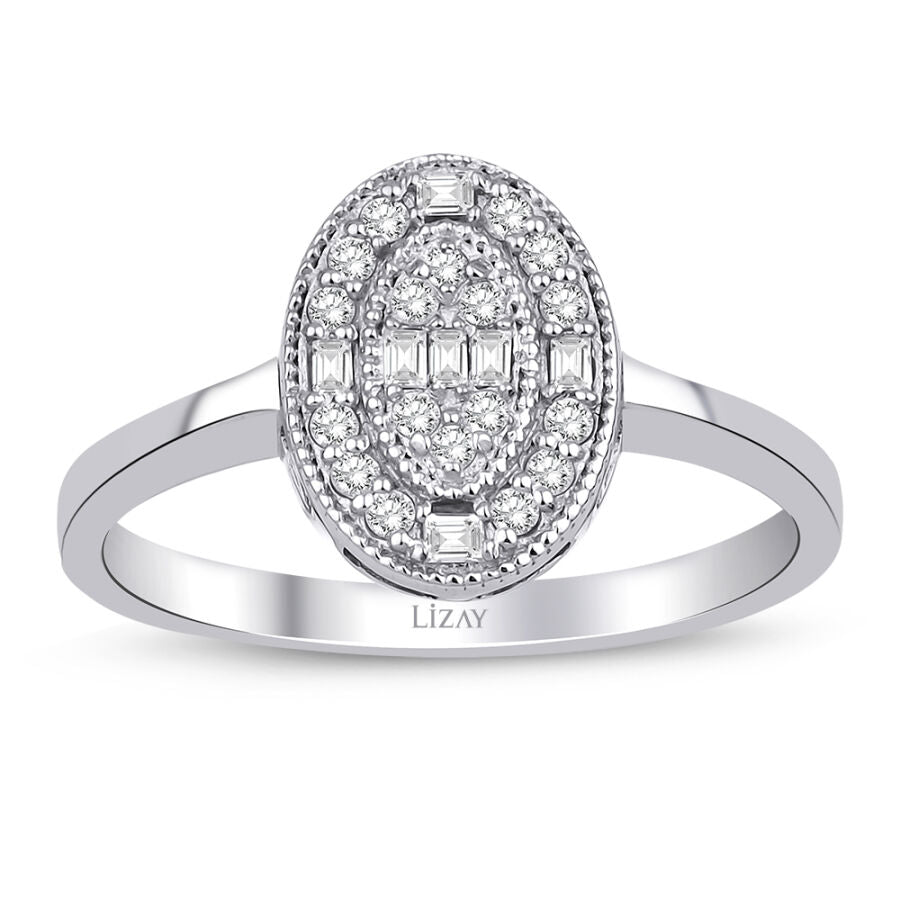 0.19 ct. Diamant Baguette Ring