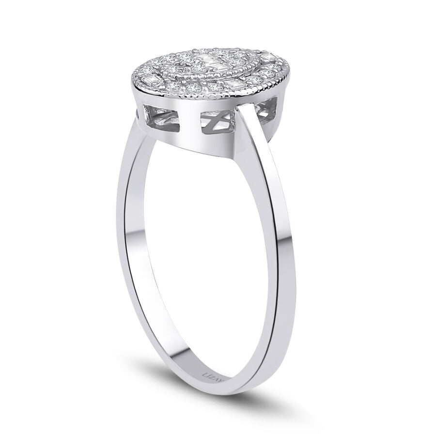 0,19 ct. Diamant Baguette Ring