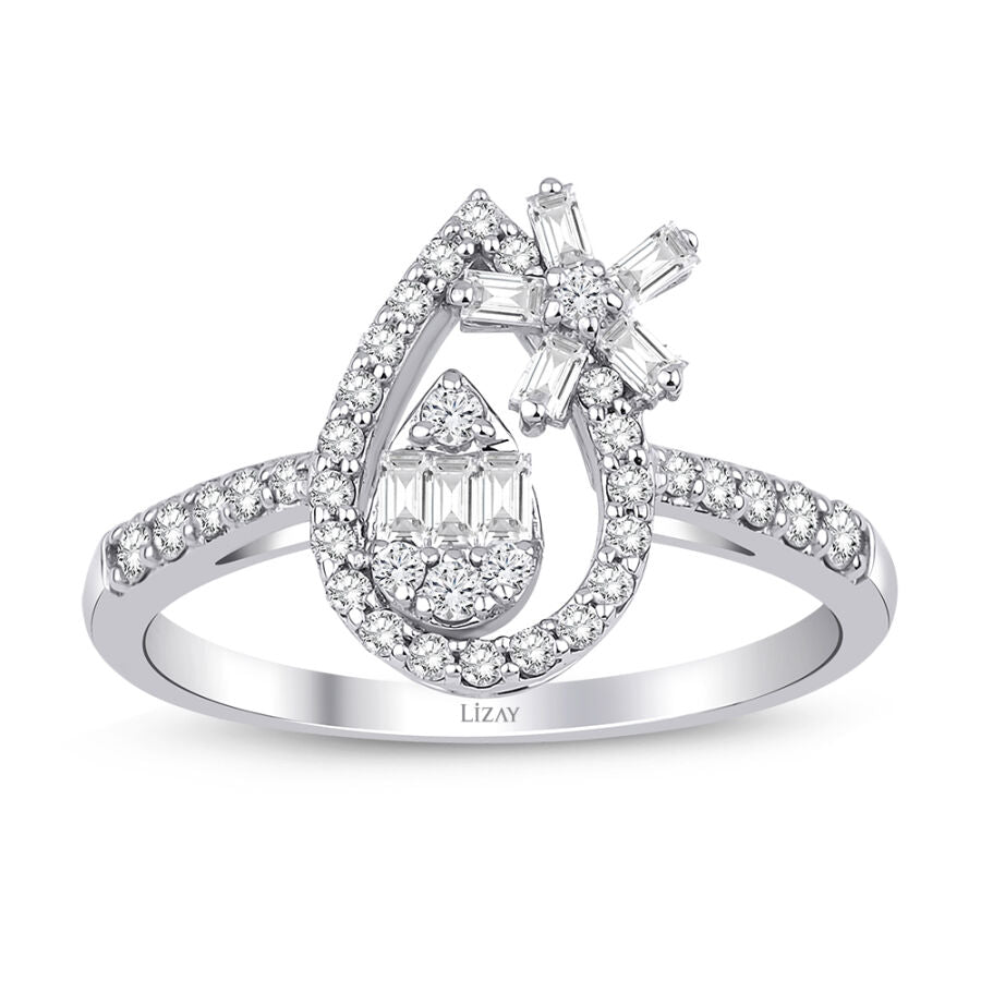 0.46 ct. Diamant Baguette Ring