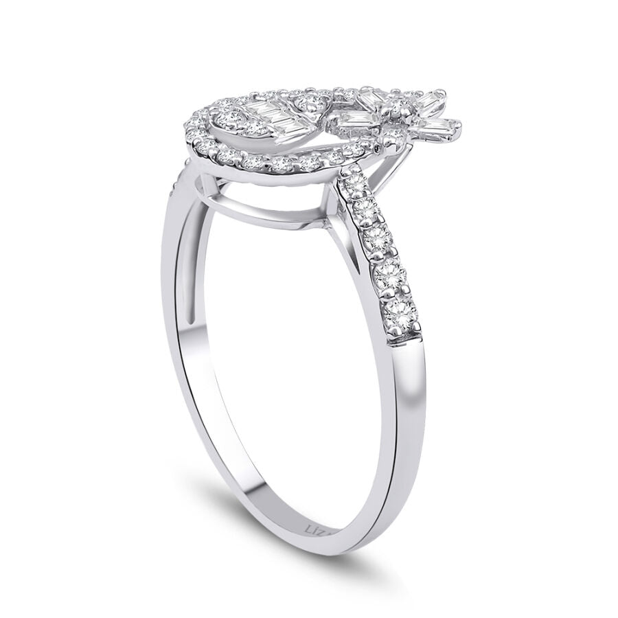 0.46 ct. Diamant Baguette Ring