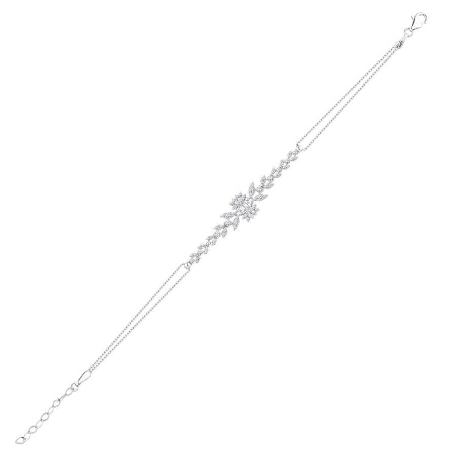 Gold Trend Armband mit Blattmuster