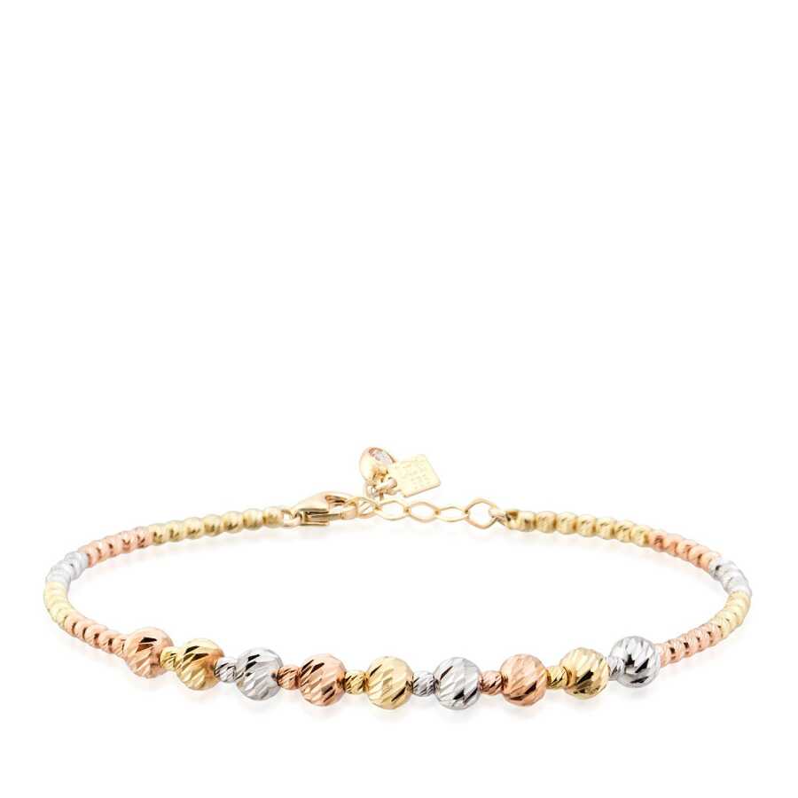 Gold Drei-Ton Doric Armreif