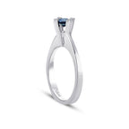 0,54 ct. Diamant Brillant Solitär Saphir Verlobungsring