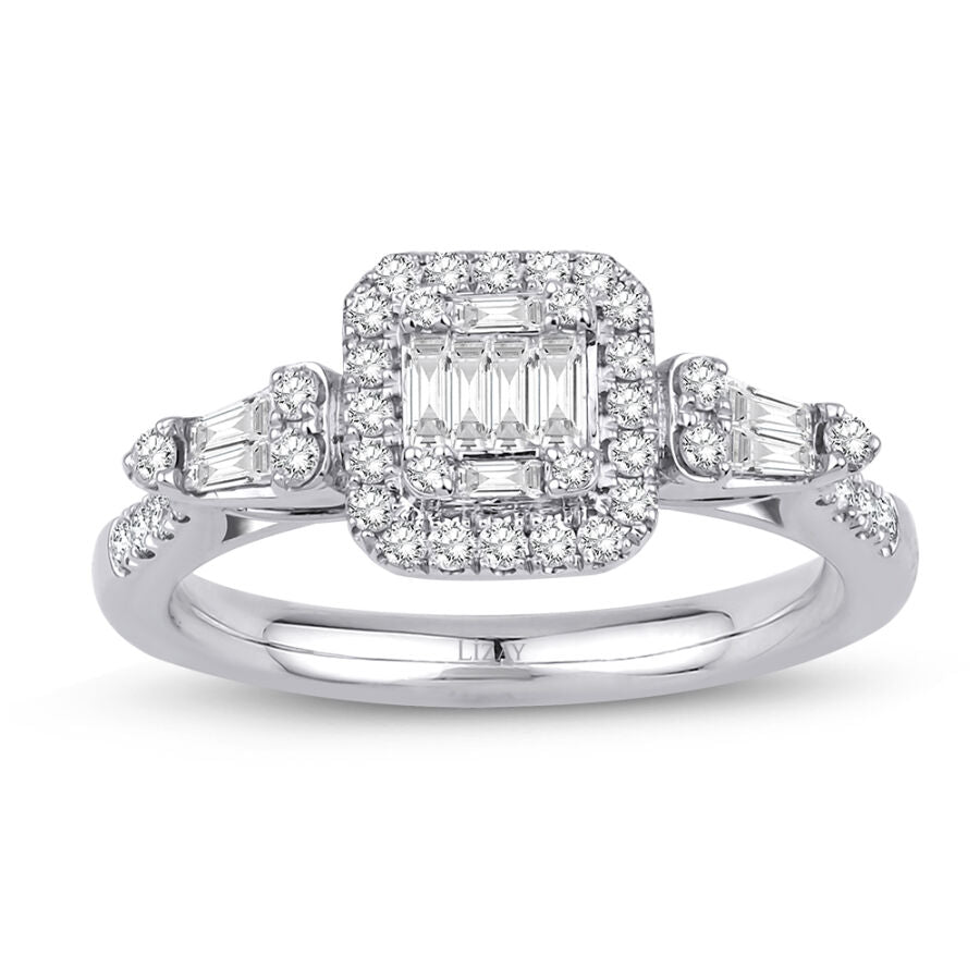 0.46 ct. Diamant Baguette Ring