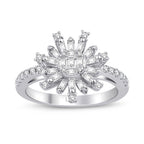 0,64 ct. Diamant Baguette Ring