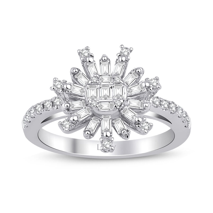 0.64 ct. Diamant Baguette Ring