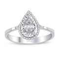 0,11 ct. Diamant Baguette Ring