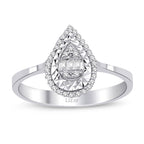 0,11 ct. Diamant Baguette Ring