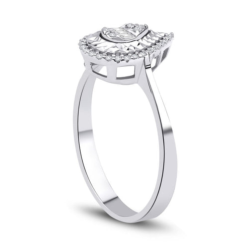 0,11 ct. Diamant Baguette Ring