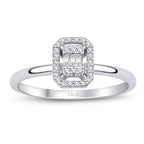 0,11 ct. Diamant Baguette Ring